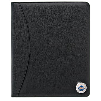 New York Mets Zippered Leather Portfolio