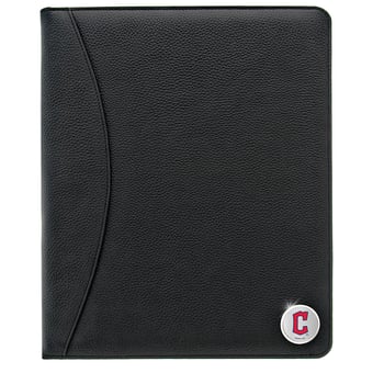 Cleveland Guardians Zippered Leather Portfolio