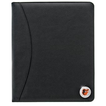 Baltimore Orioles Zippered Leather Portfolio
