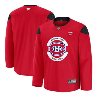 Men's Fanatics Red Montreal Canadiens Practice Jersey