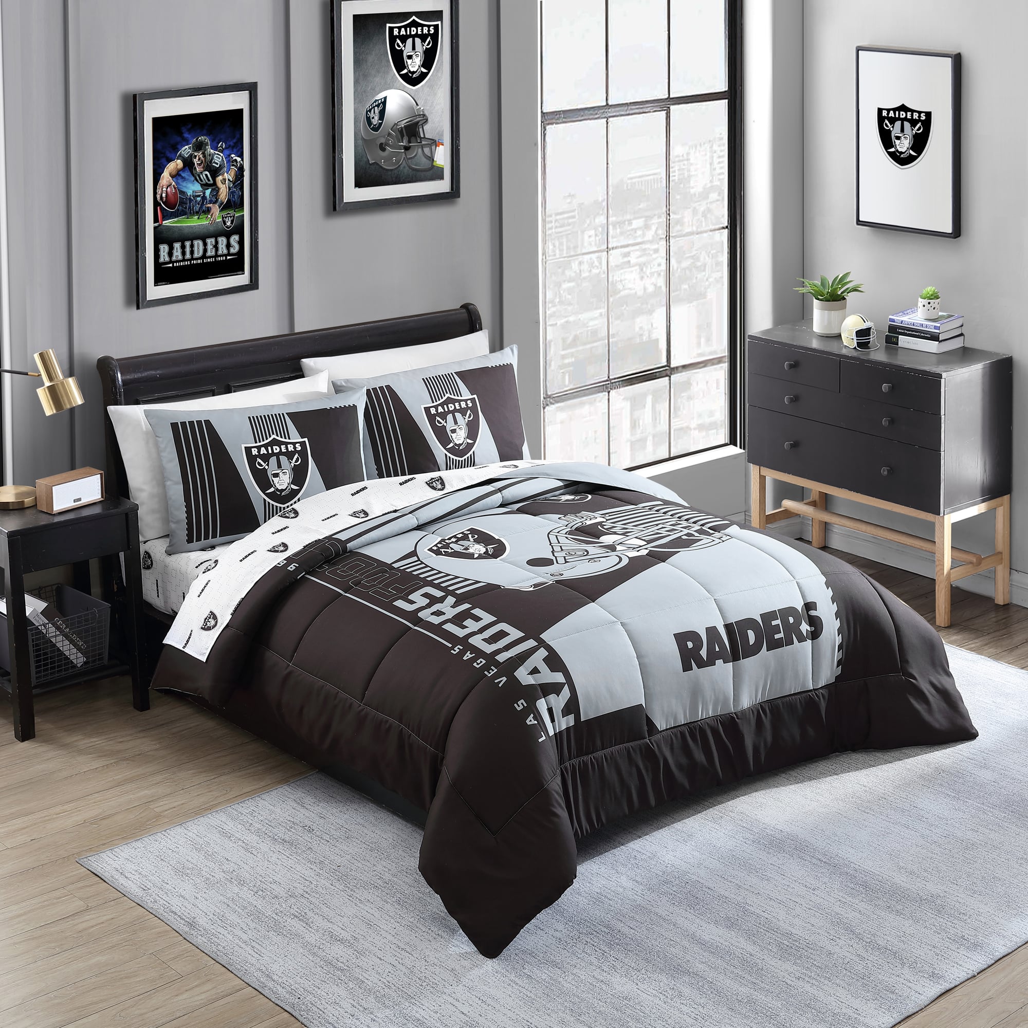 Las Vegas Raiders Full Bed In A Bag Set