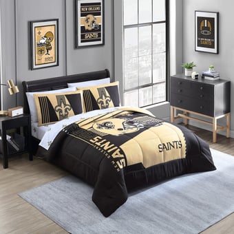 New Orleans Saints Queen Bed In A Bag Set
