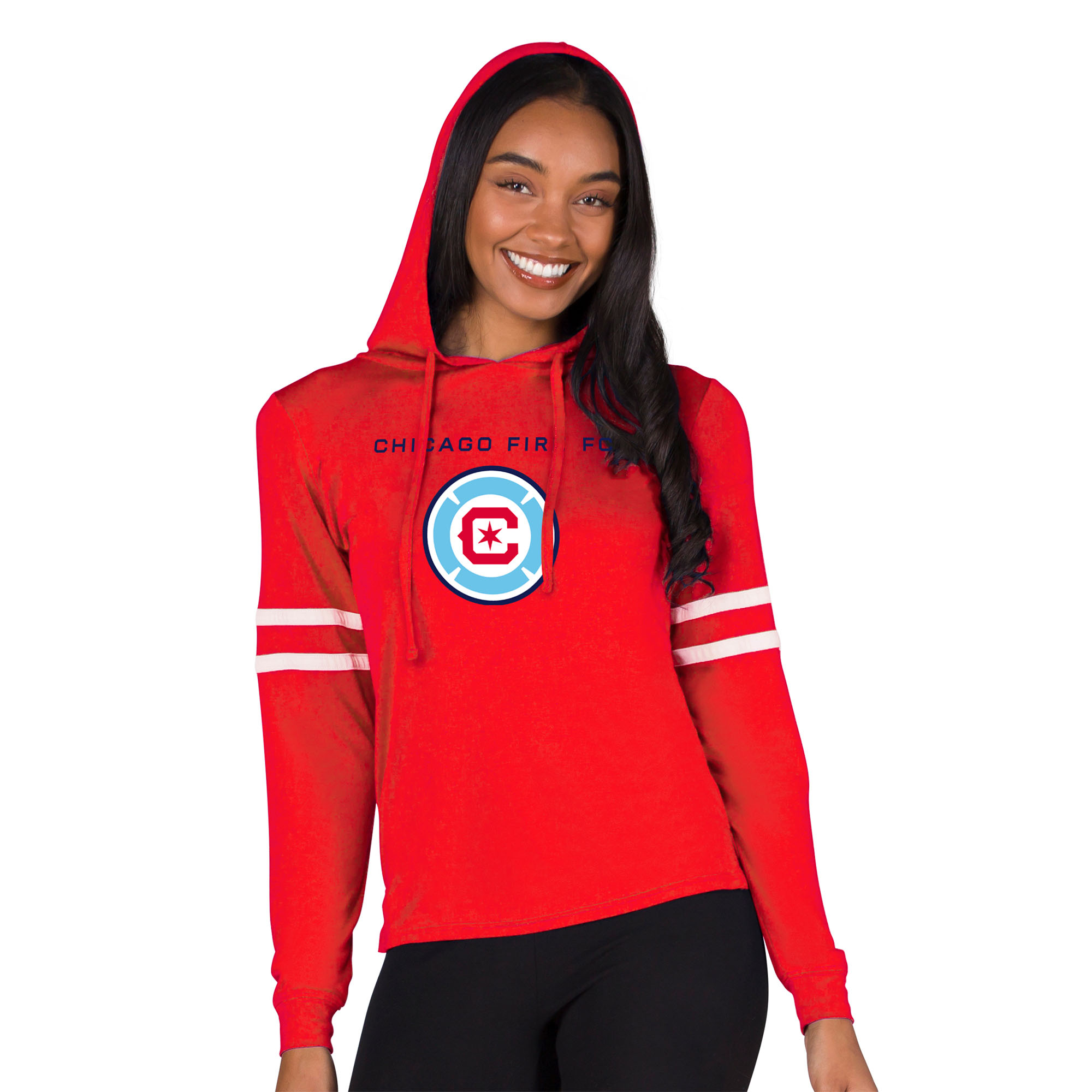 Women's Concepts Sport Red Chicago Fire Marathon Hoodie Top