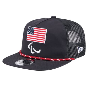 Men's New Era Navy U.S. Paralympics The Golfer Trucker Adjustable Hat