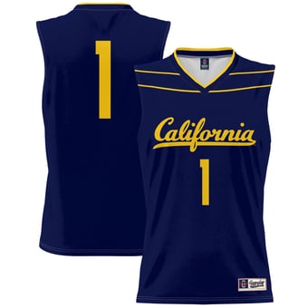 Men's GameDay Greats #1 Navy Cal Bears Lightweight Basketball Fashion Jersey