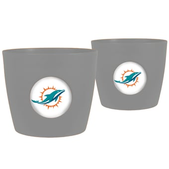 Miami Dolphins Two-Pack Button Pot Set