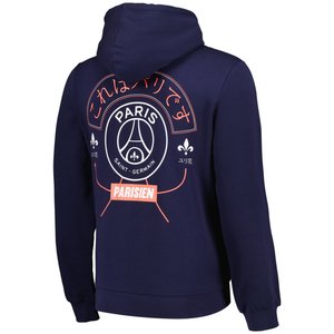 Sweat à capuche Paris Saint-Germain Core Cool - Bleu - Homme, vue 4