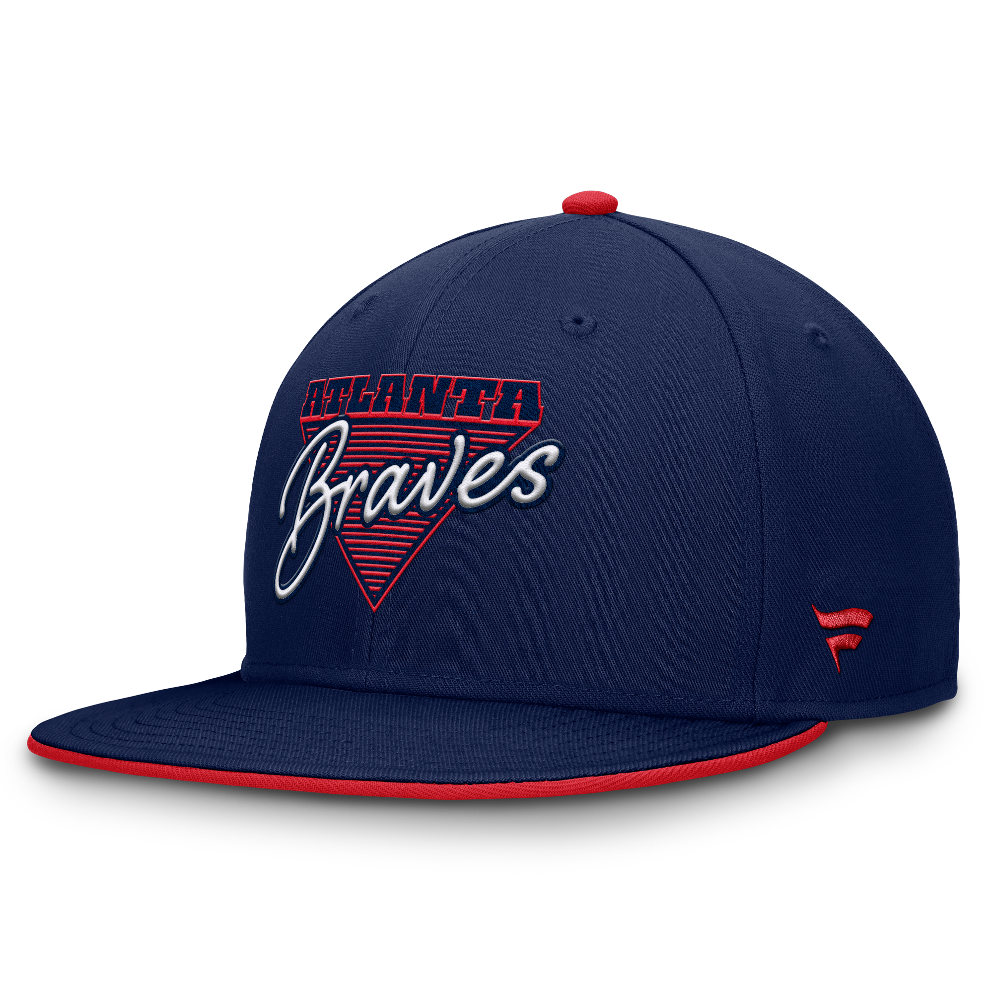 Berretto aderente a visiera piatta degli Atlanta Braves