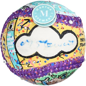 Martha Stewart Autographed Baseball - Art by Charles Fazzino - QQ23164
