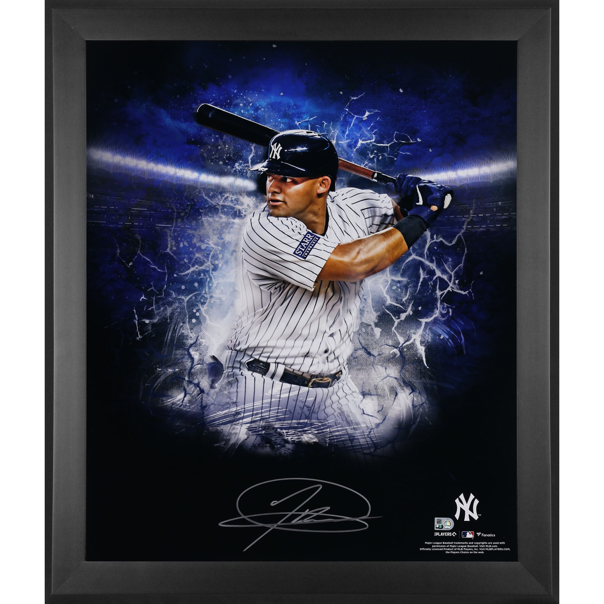 Jasson Dominguez New York Yankees Autographed Framed 20" x 24" In Focus Photograph