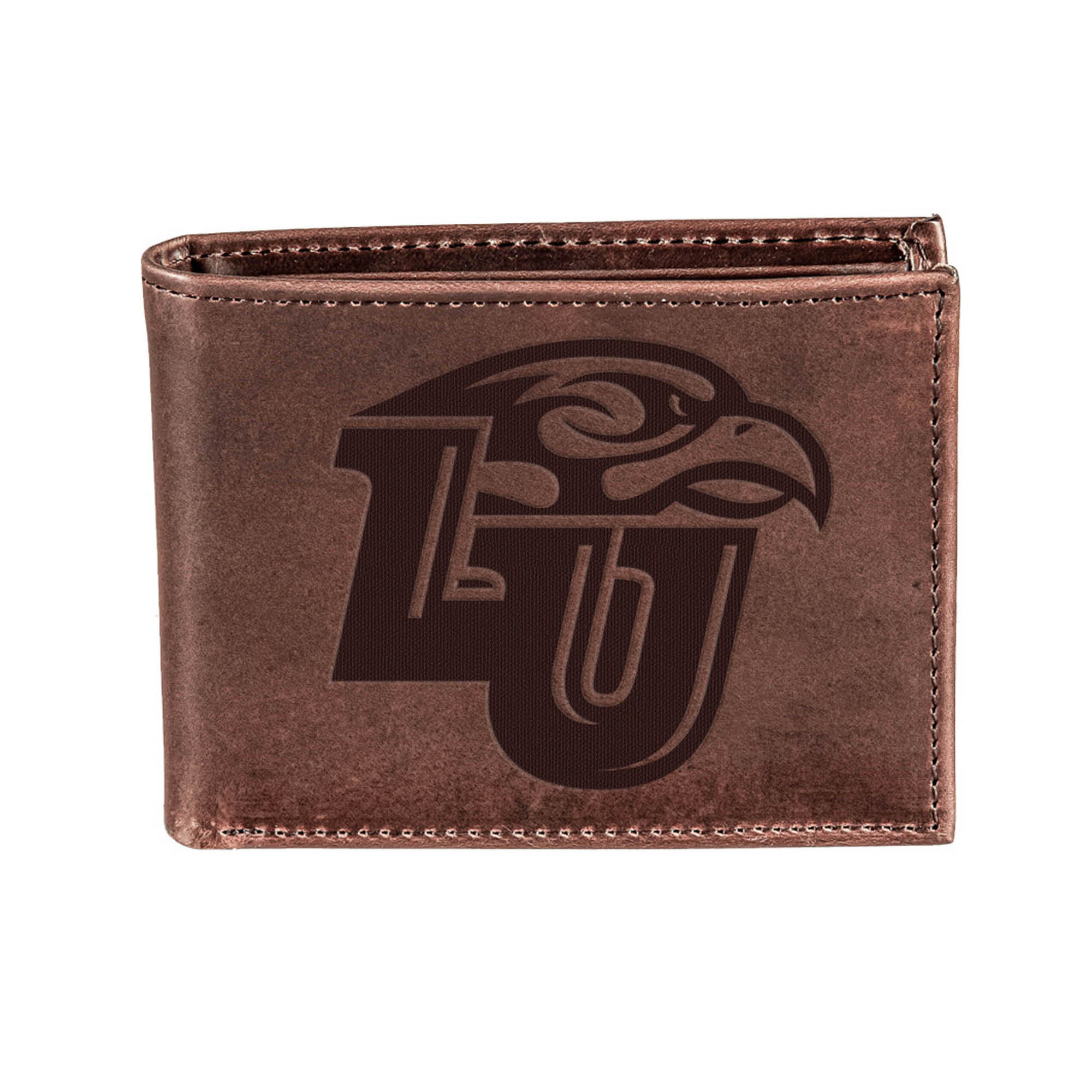 Brown Liberty Flames Bi-Fold Leather Wallet