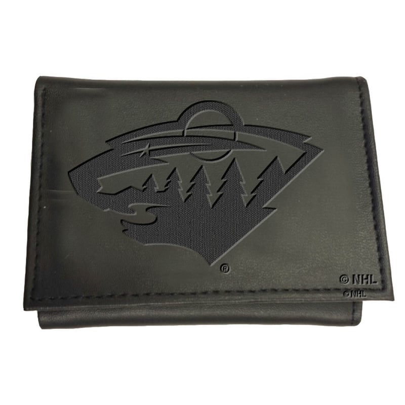Evergreen Enterprises Black Minnesota Wild Hybrid Tri-Fold Wallet