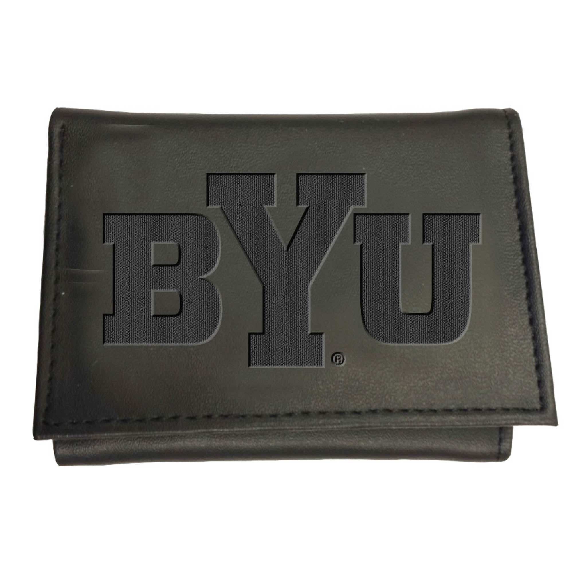 Black BYU Cougars Hybrid Tri-Fold Wallet