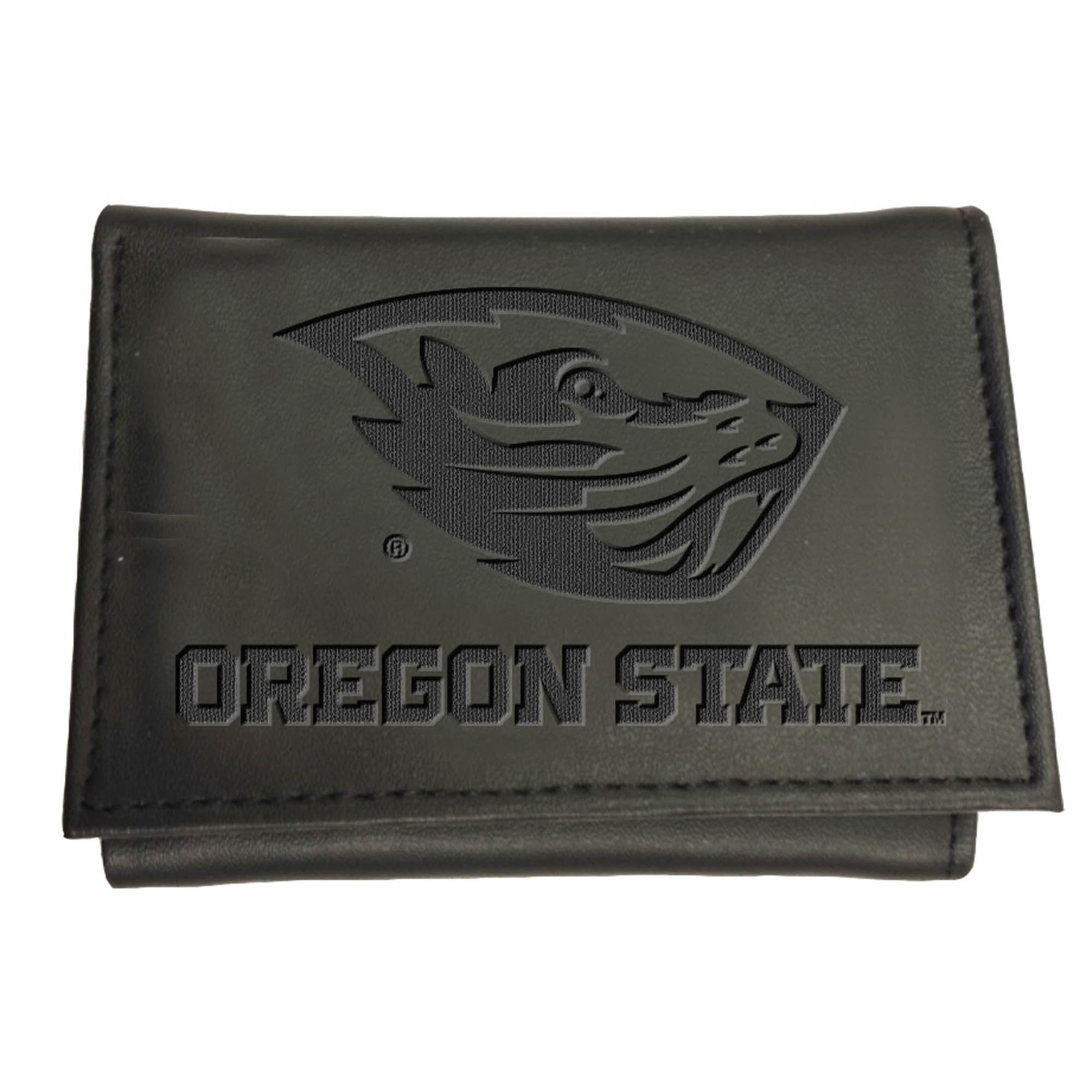 Black Oregon State Beavers Hybrid Tri-Fold Wallet