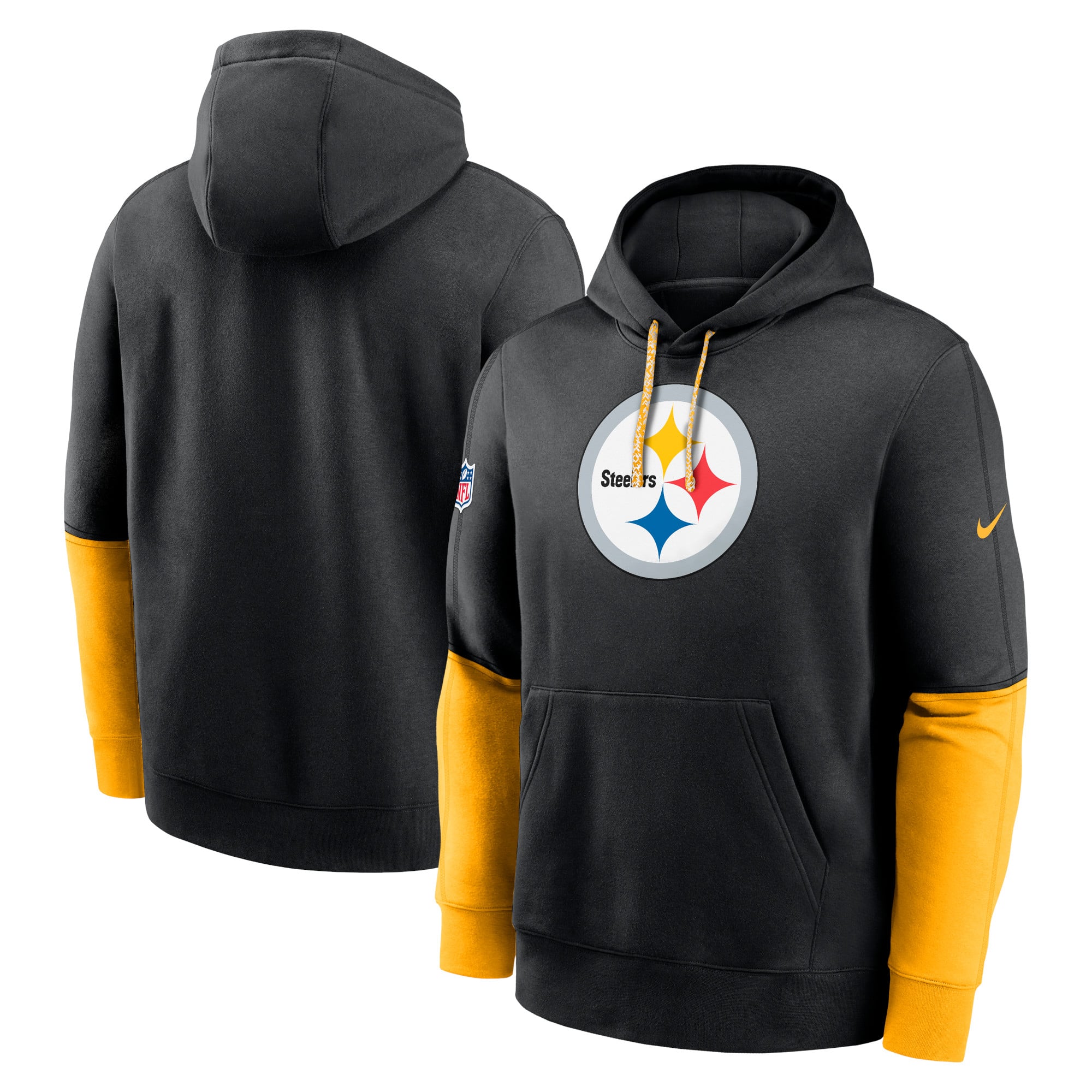 Felpa con cappuccio Pittsburgh Steelers Nike Sideline Club Team Issue - Uomo