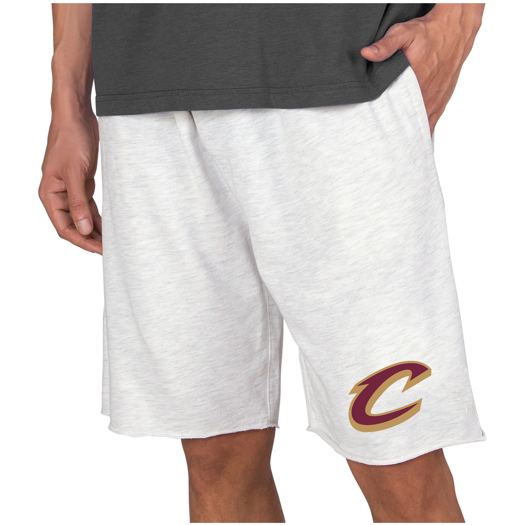 Men's Concepts Sport Cream Cleveland Cavaliers Mainstream Terry Shorts