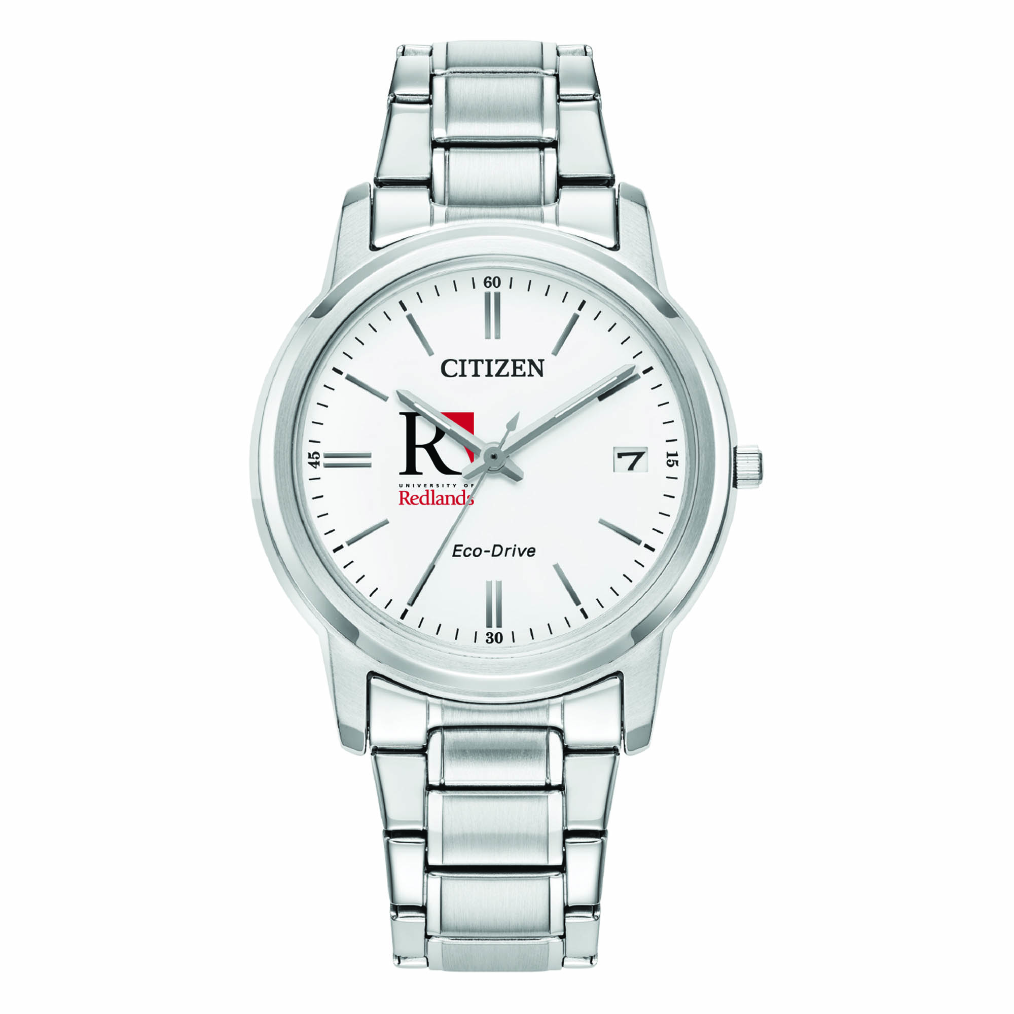 Women's Citizen Watch Silver University of Redlands Bulldogs Eco-Drive White Dial Stainless Steel Watch