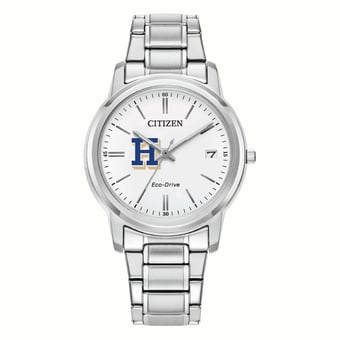 Women's Citizen Watch Silver Hamilton Continentals Eco-Drive White Dial Stainless Steel Watch