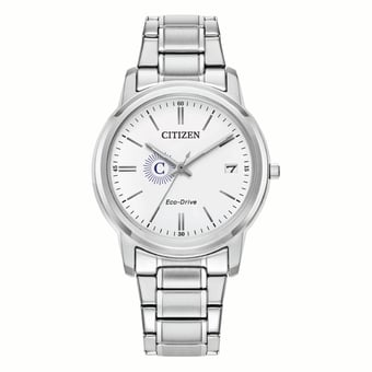 Women's Citizen Watch Silver Carleton Knights Eco-Drive White Dial Stainless Steel Watch