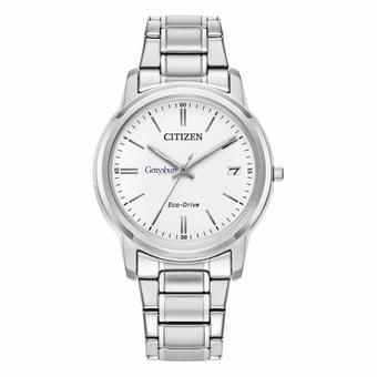 Women's Citizen Watch Silver Gettysburg Bullets Eco-Drive White Dial Stainless Steel Watch