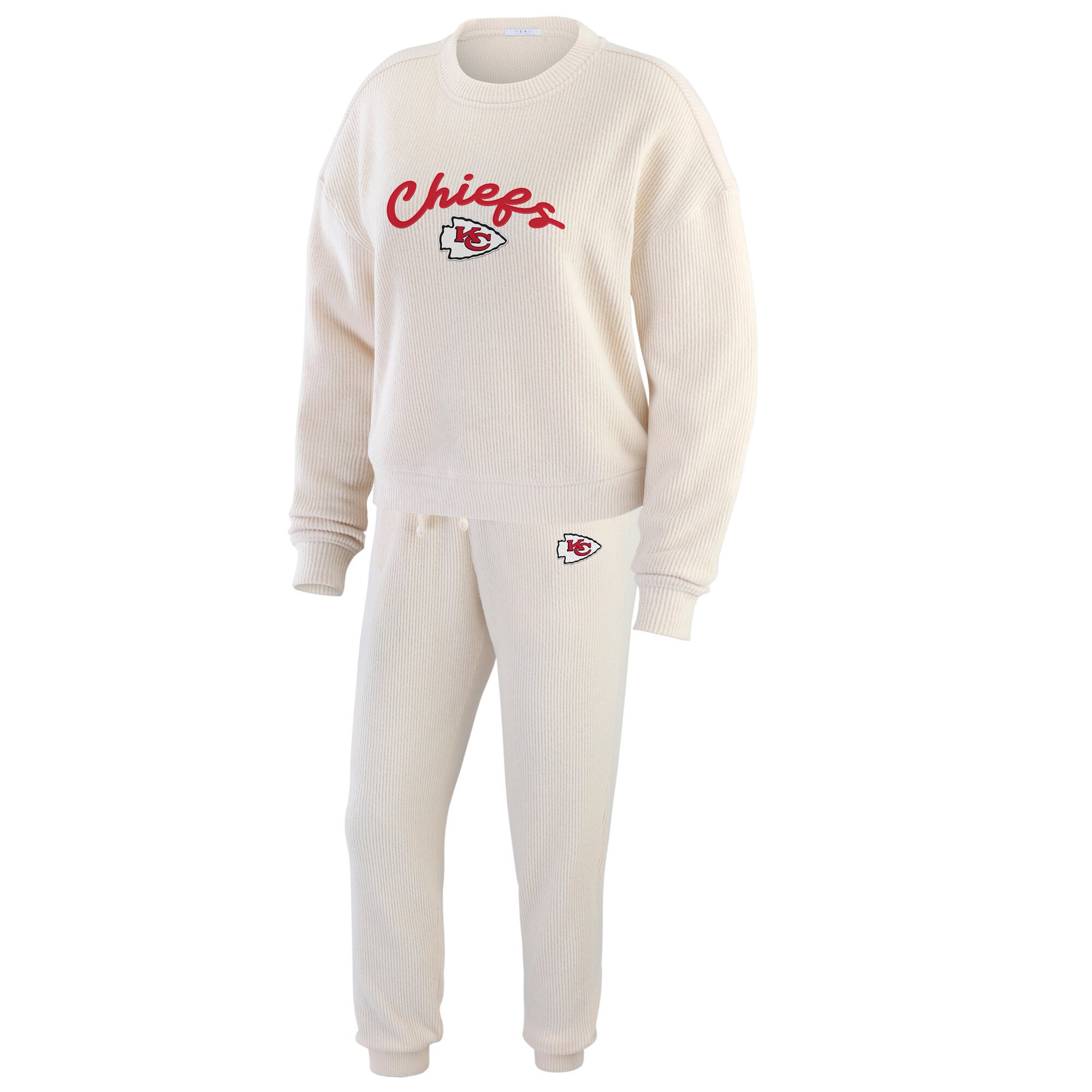 Set lounge in maglia a coste Kansas City Chiefs WEAR By Erin Andrews - Donna