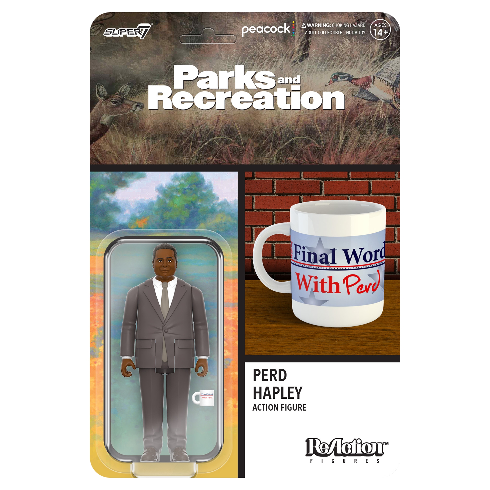 Super7 Perd Hapley Parks and Recreation ReAction Figure - Wave 3