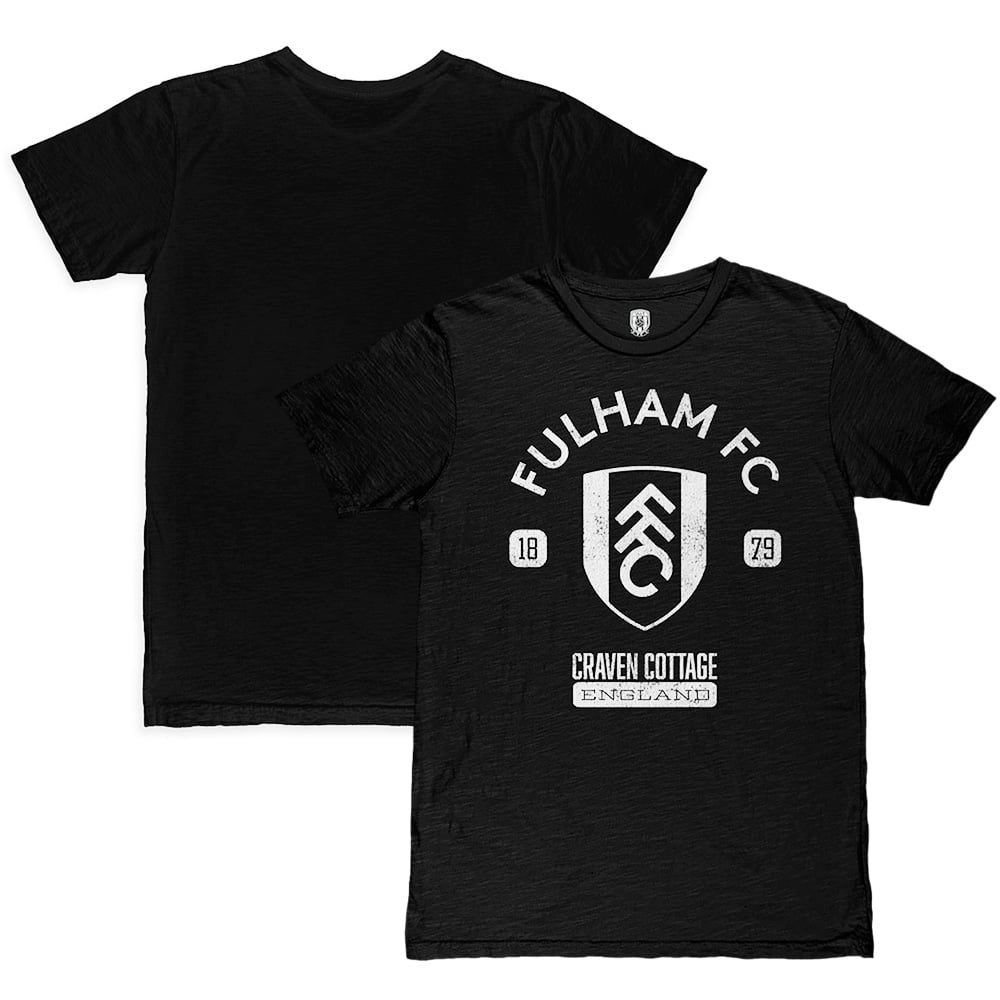 Men's 1863FC Black Fulham Established Slub T-Shirt