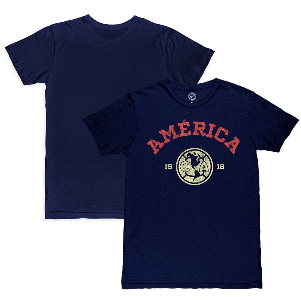 Men's 1863FC Navy Club America Established Slub T-Shirt