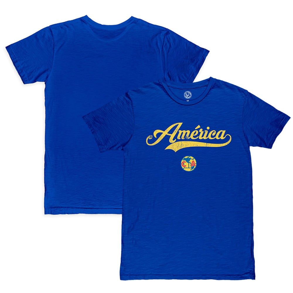 Men's 1863FC Royal Club America Script Slub T-Shirt
