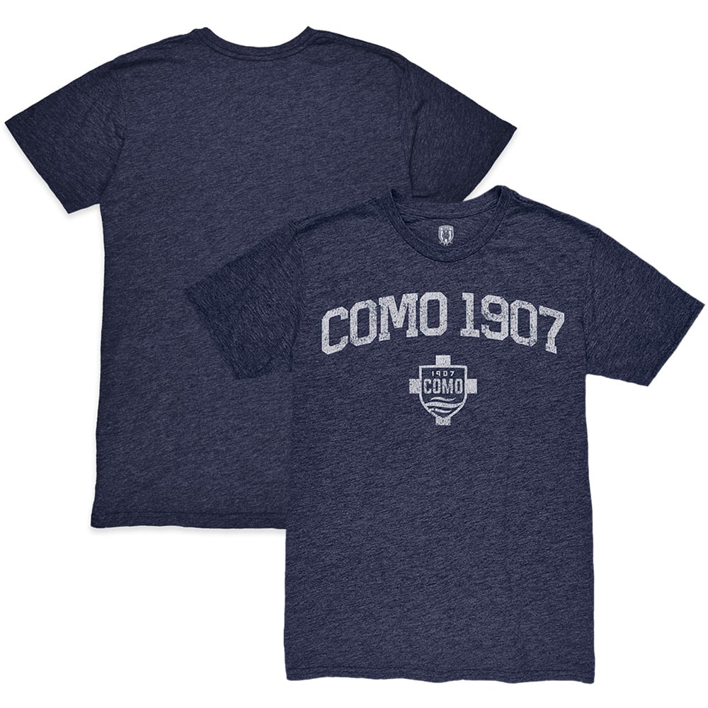 Men's 1863FC Heather Navy Como 1907 Wordmark Twisted Tri-Blend Slub T-Shirt