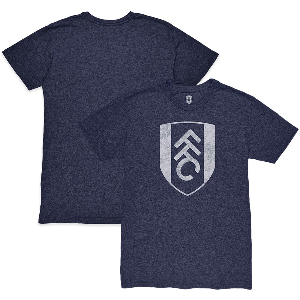 Men's 1863FC Heather Navy Fulham Mono Crest Twisted Tri-Blend Slub T-Shirt