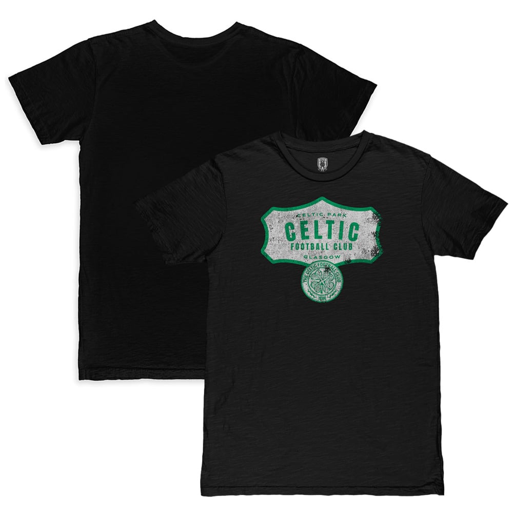 Men's 1863FC Black Celtic Guardians Edge Slub T-Shirt