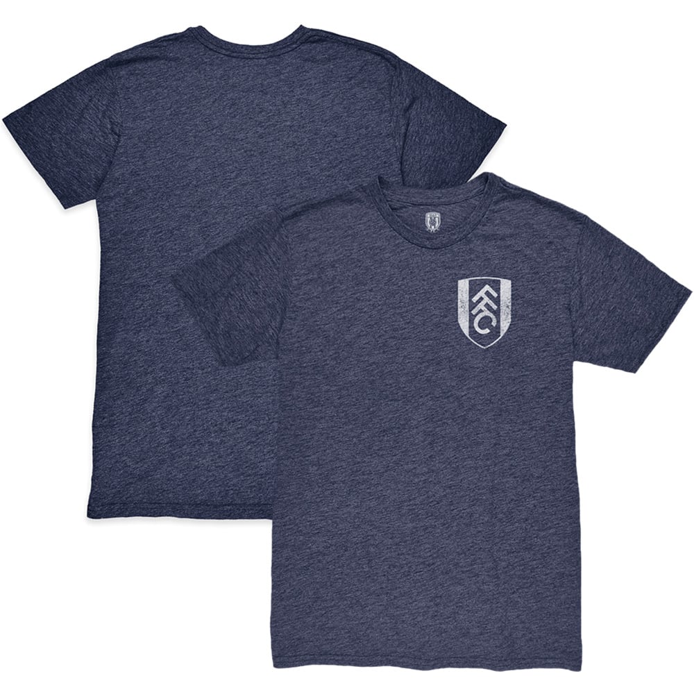 Men's 1863FC Heather Navy Fulham Front Back Date Twisted Tri-Blend T-Shirt