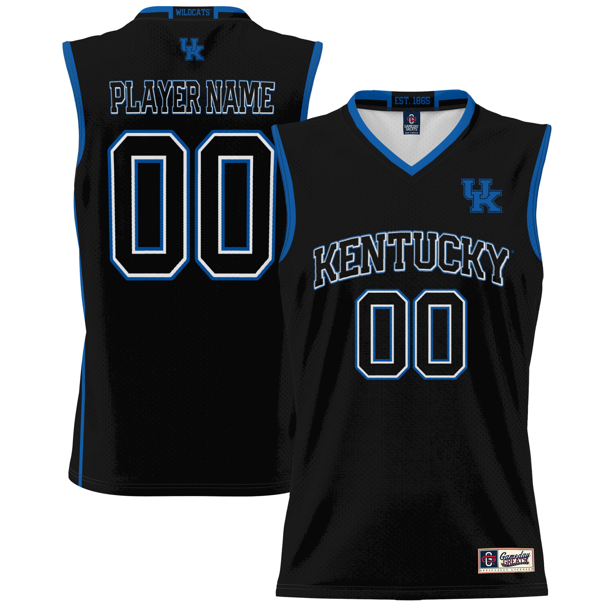 Unisex GameDay Greats  Black Kentucky Wildcats NIL Pick-A-Player Lightweight Women's Basketball Jersey