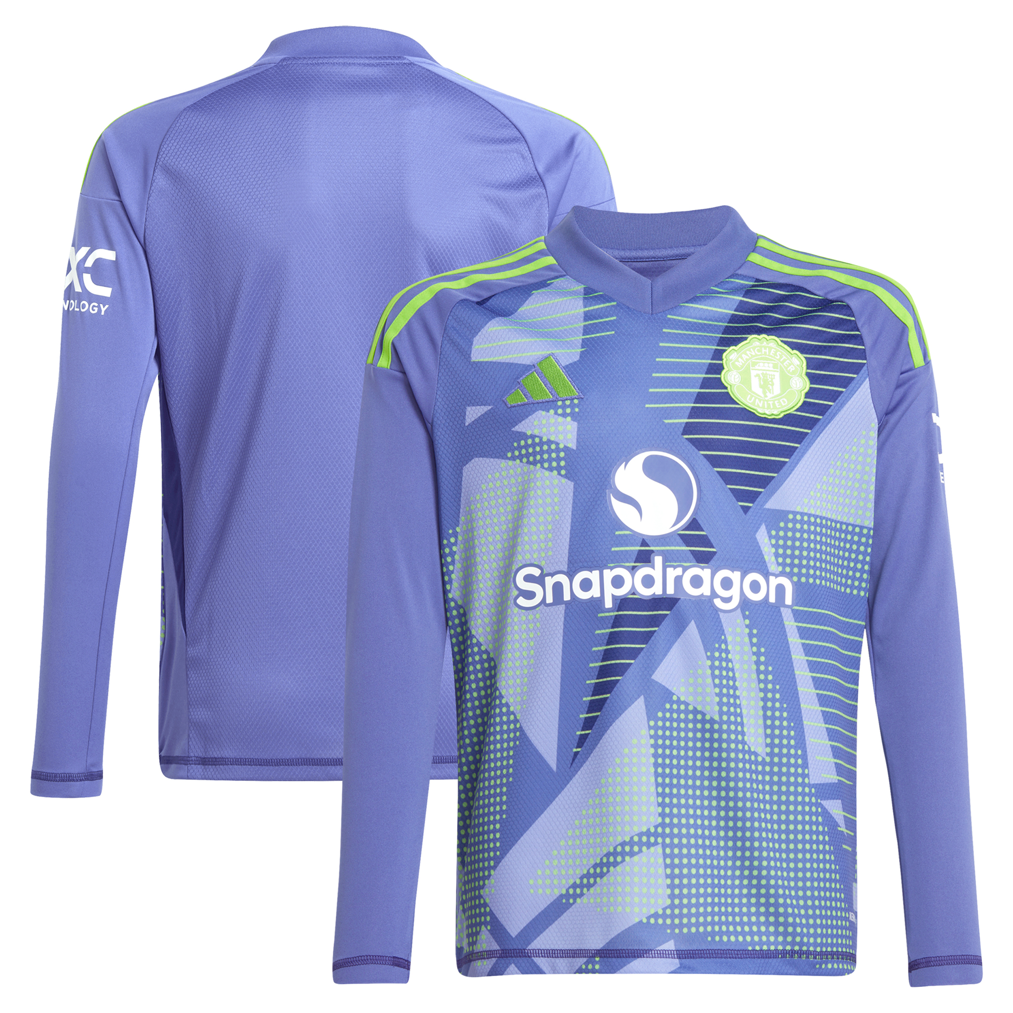 Maillot de gardien de but adidas domicile Manchester United 2024-25 - Enfants - Manches longues: retailer-supplied image