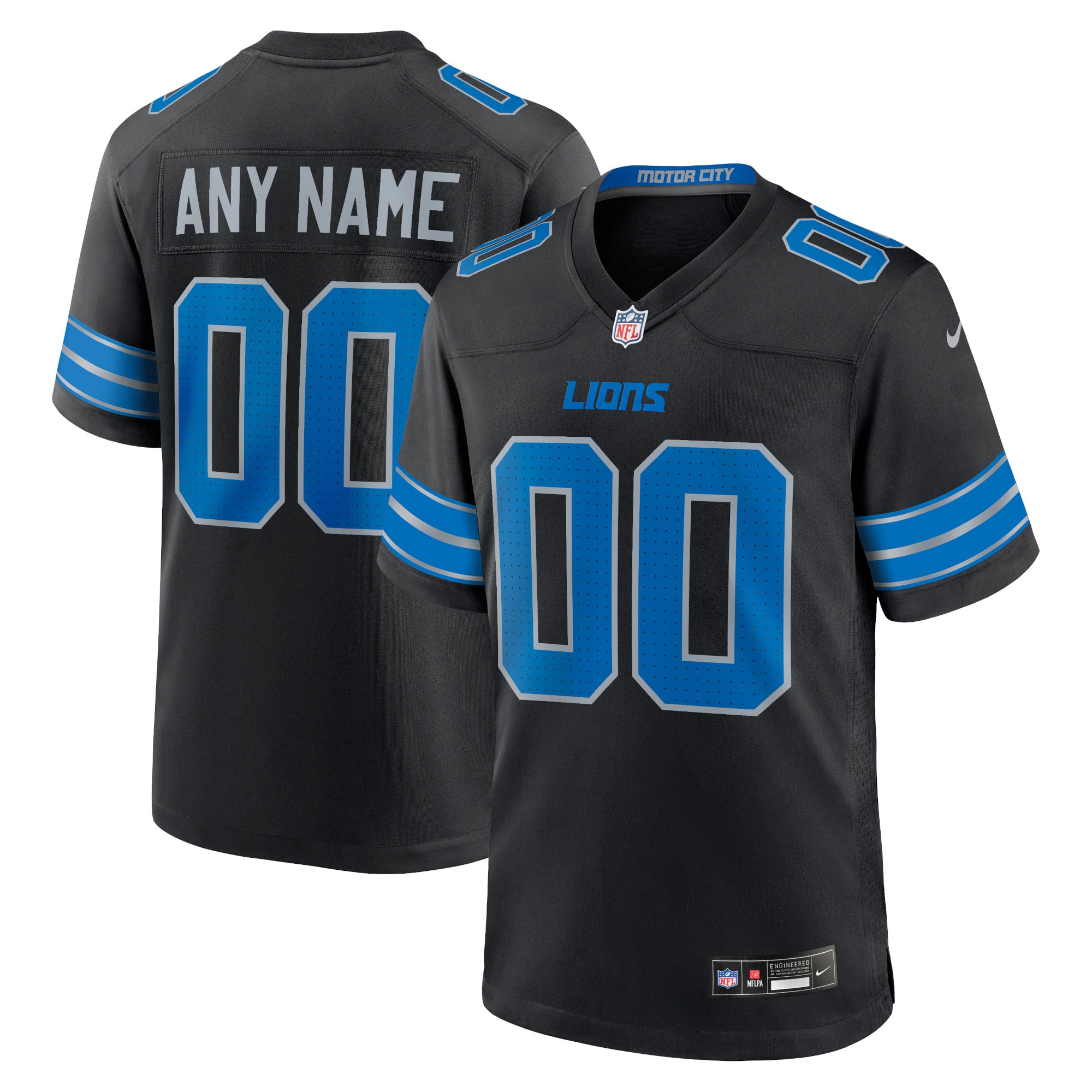 Camiseta Nike Game de la 3ª equipación Secundario del Detroit Lions - Personalizada - Hombre