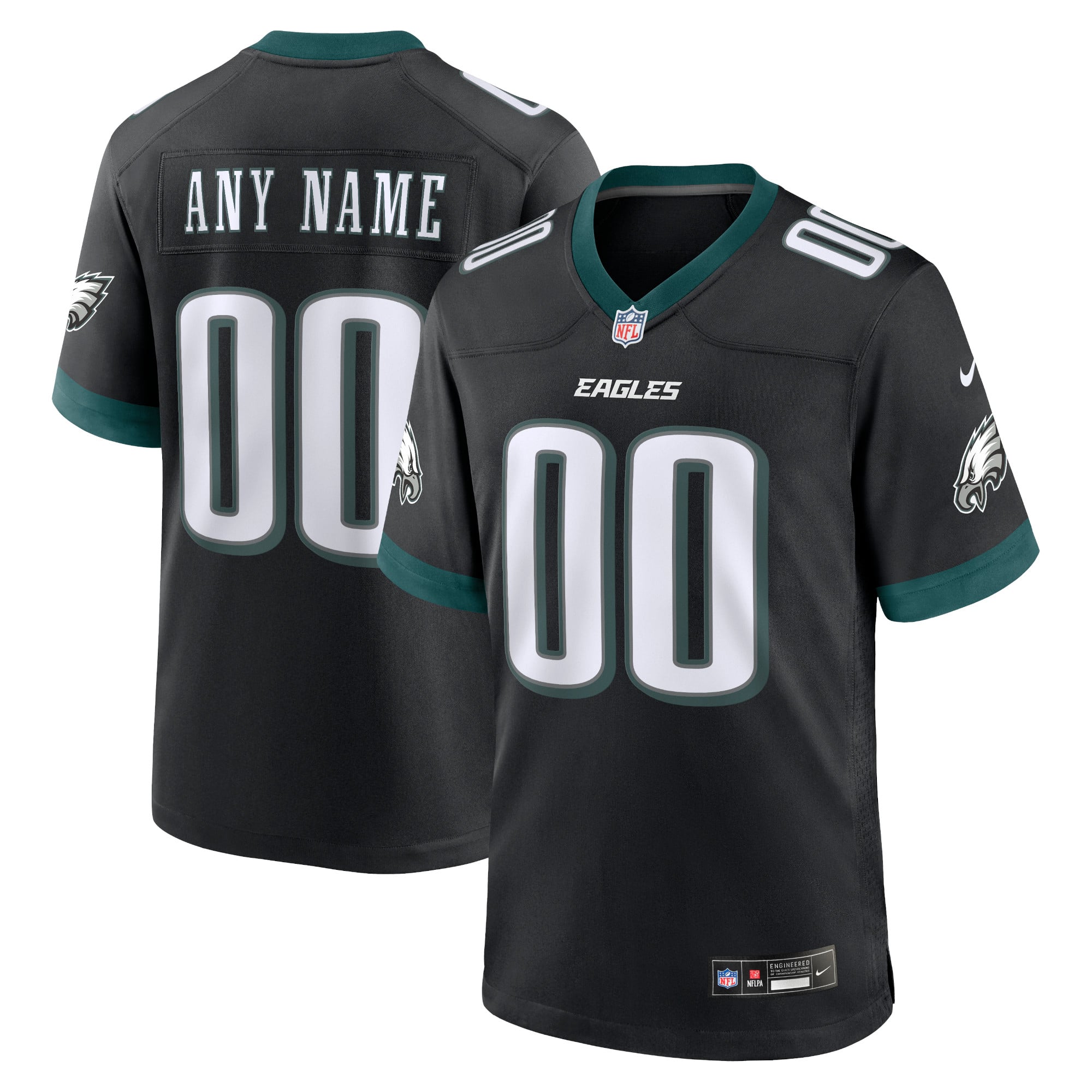 Maglia Philadelphia Eagles Nike Game Alternate - Personalizzata - Uomo