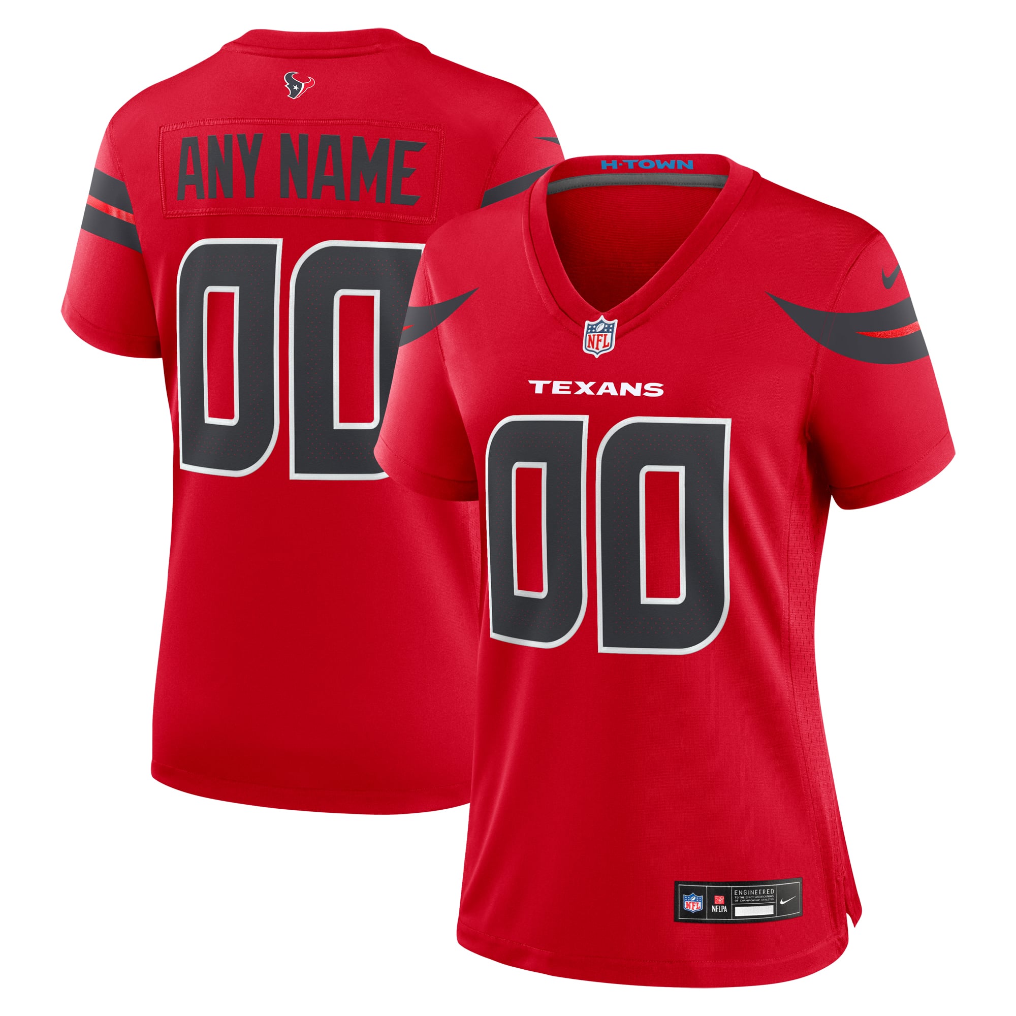 Houston Texans Nike Game Ausweichtrikot - Personalisiert - Damen: retailer-supplied image