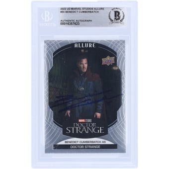 Benedict Cumberbatch Autographed 2022 Upper Deck Marvel Studios Allure #55 BAS Authenticated Card