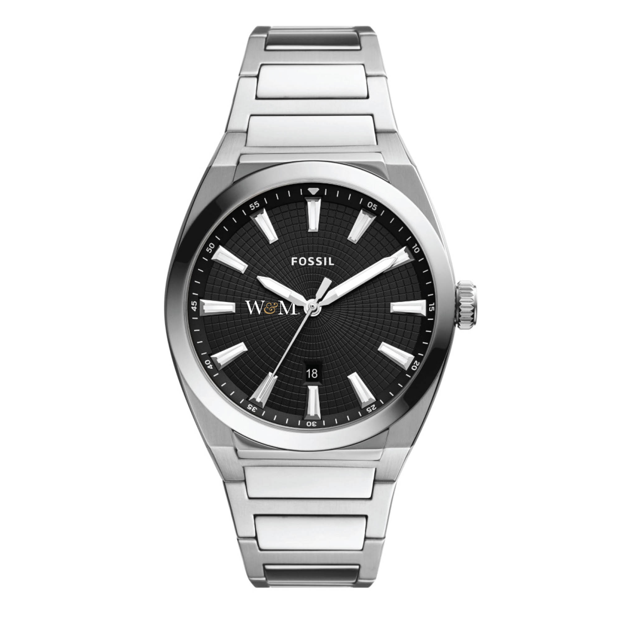 Men's Fossil William & Mary Tribe Everett Stainless Steel Watch