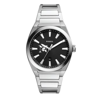 Men's Fossil Northeastern Huskies Everett Stainless Steel Watch