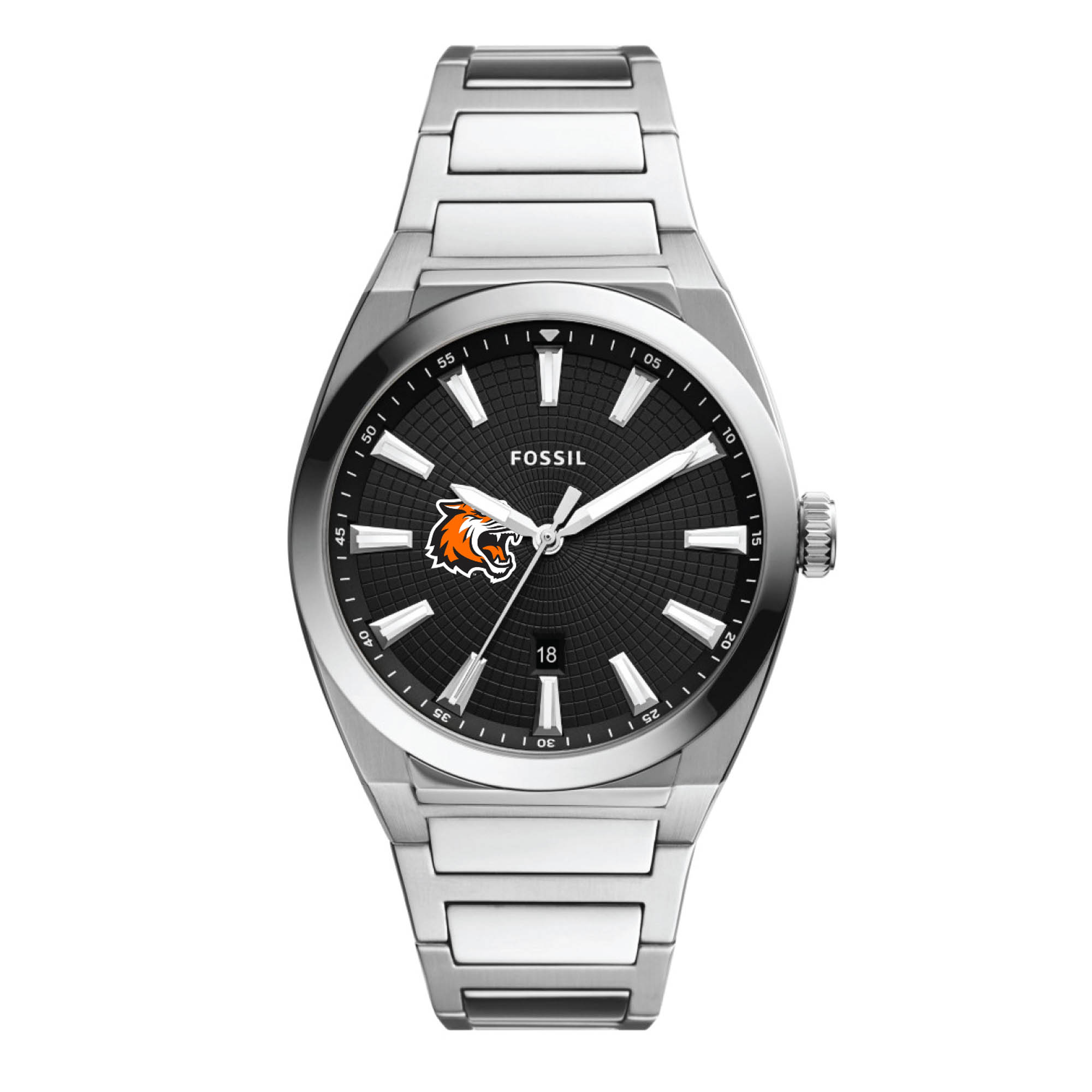 Men's Fossil Rochester Institute of Technology Tigers Everett Stainless Steel Watch