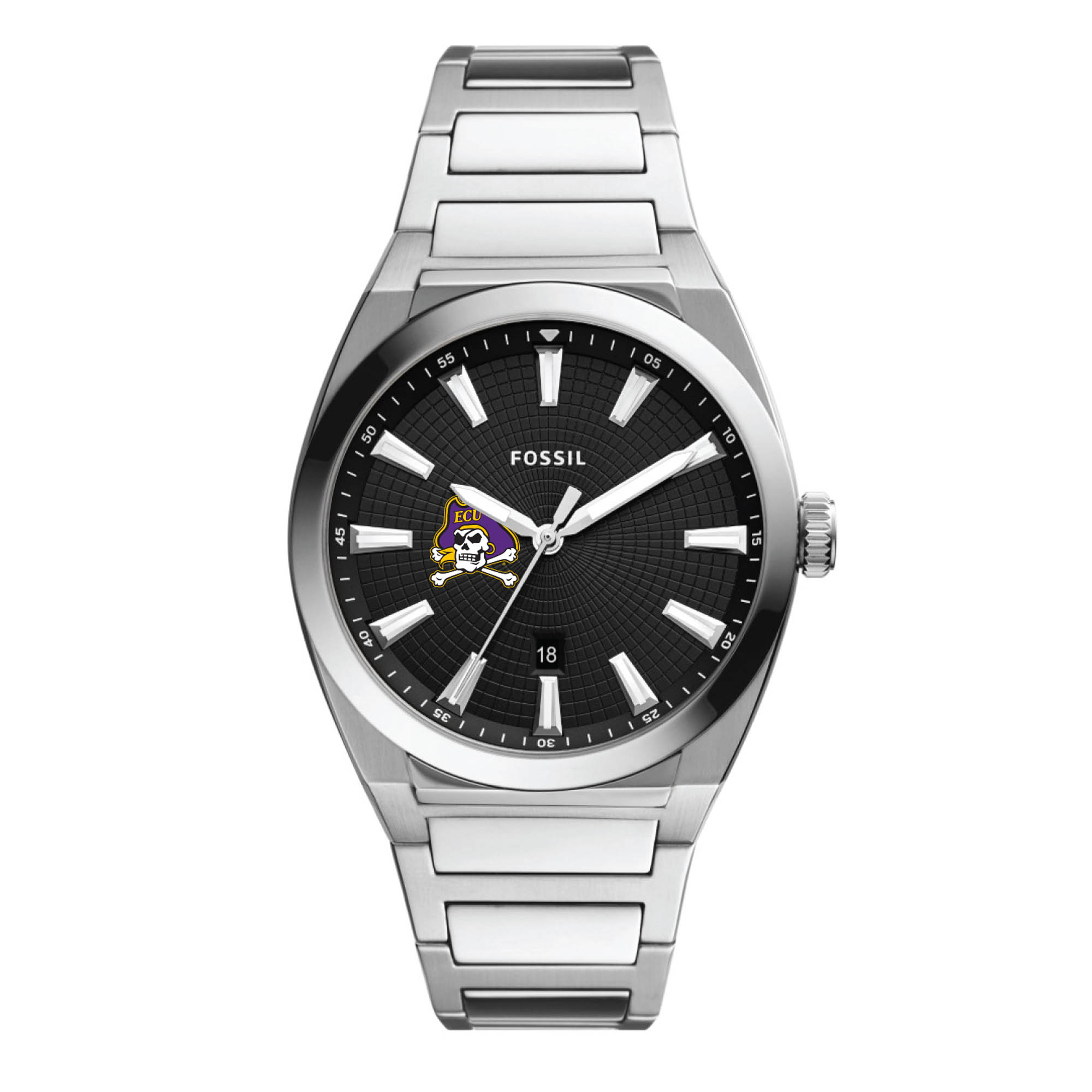 Men's Fossil ECU Pirates Everett Stainless Steel Watch