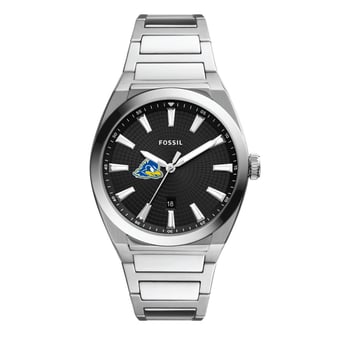 Men's Fossil Delaware Fightin' Blue Hens Everett Stainless Steel Watch