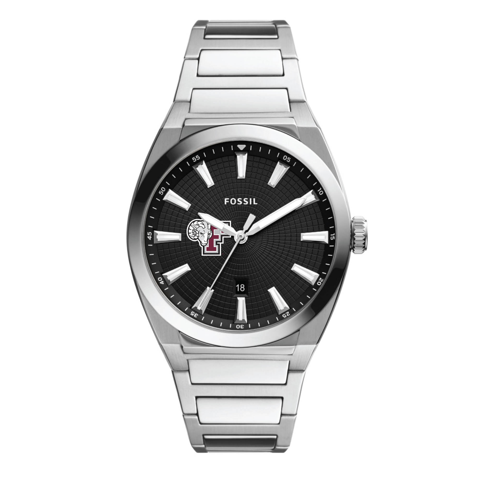Men's Fossil Fordham Rams Everett Stainless Steel Watch