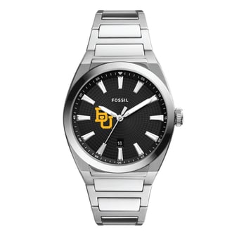 Men's Fossil Baylor Bears Everett Stainless Steel Watch