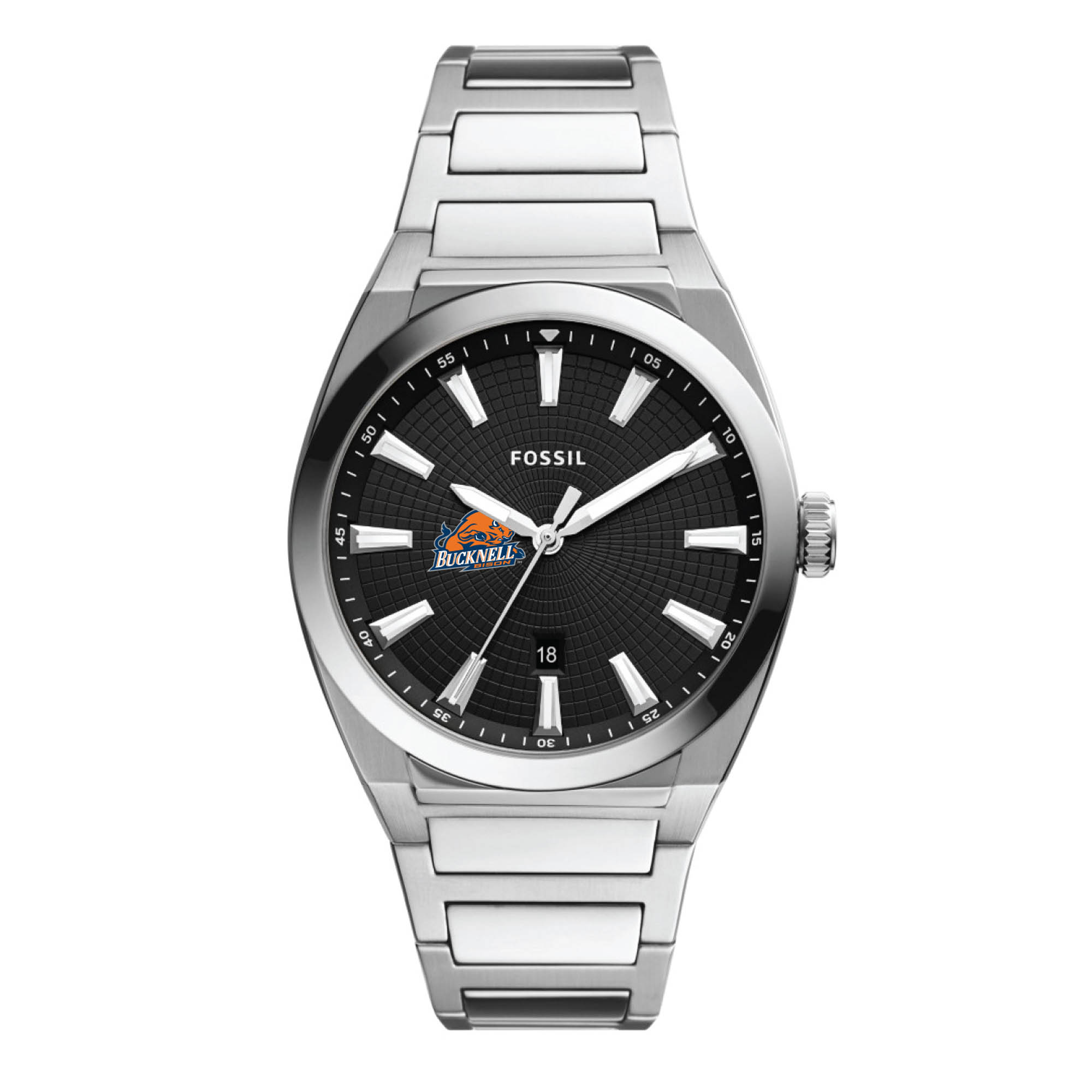 Men's Fossil Bucknell Bison Everett Stainless Steel Watch