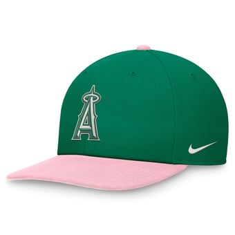 Men's Nike  Green/Pink Los Angeles Angels Malachite Pro Performance Snapback Hat