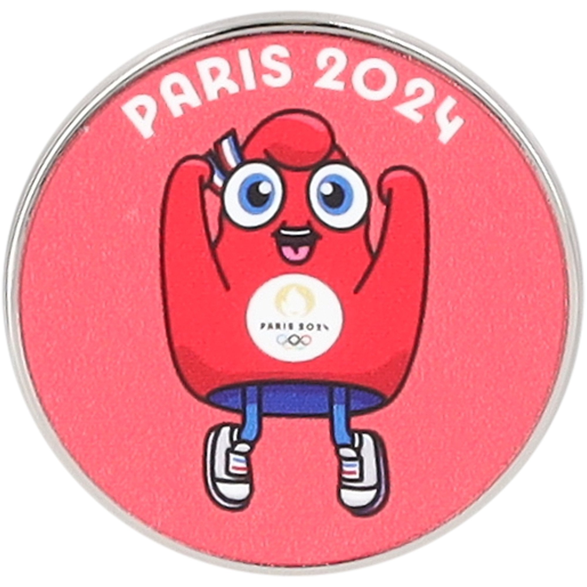 Paris 2024 Olympics Mascot Joyful Pin Badge