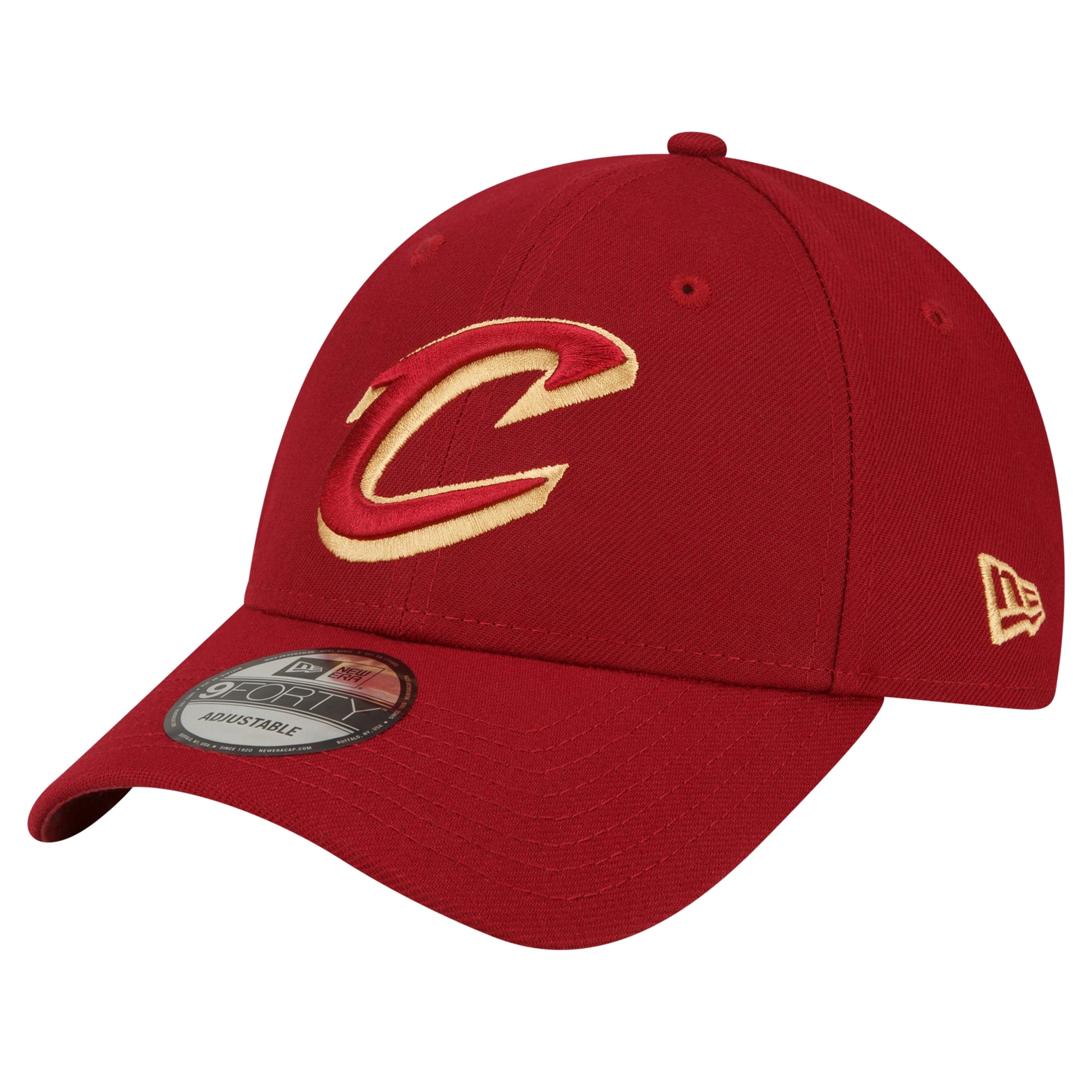 Men's New Era Wine Cleveland Cavaliers The League 9FORTY Adjustable Hat